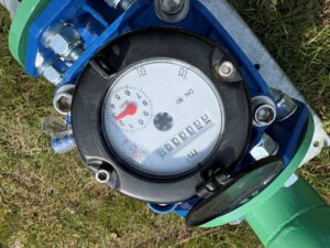 mechanical flow meter reading